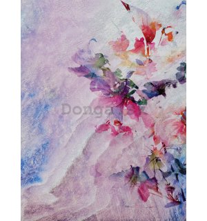 Fototapeta: Pestrofarebná kvetinová abstrakcie - 184x254 cm