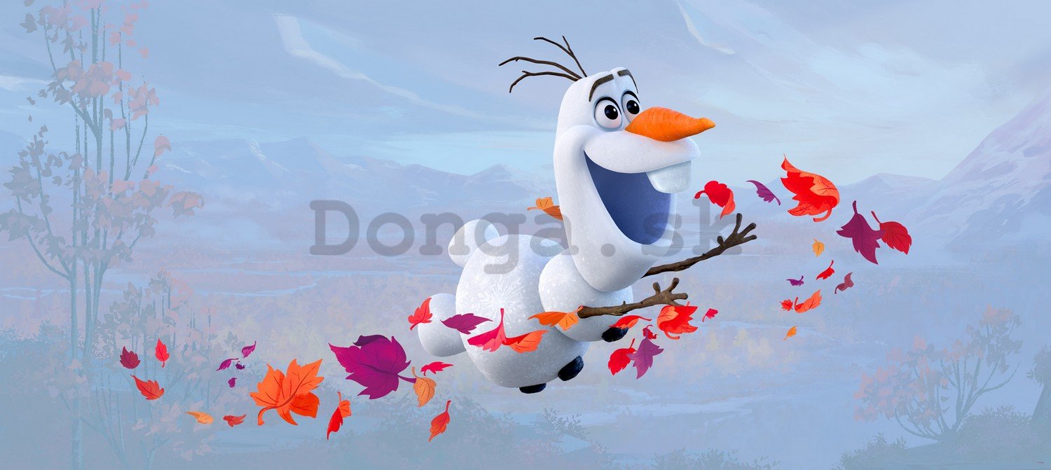 Fototapeta vliesová: Frozen II Anna, Elsa, Olaf (panorama) - 202x90 cm