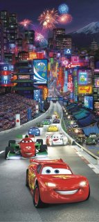 Fototapeta vliesová: Cars night race - 90x202 cm