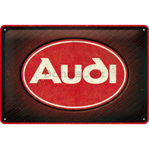 Plechová ceduľa: Audi Red Shine - 30x20 cm