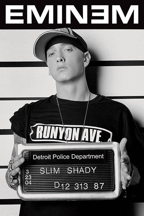 Plagát - Eminem (Mugshot) 