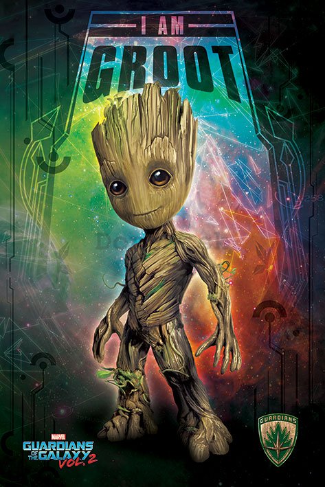 Plagát - Guardians of the Galaxy Vol. 2 (I Am Groot - Space) 