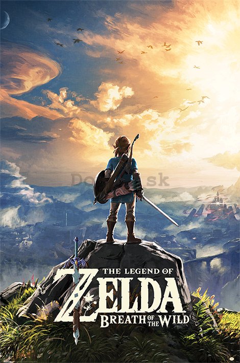 Plagát - The Legend Of Zelda: Breath Of The Wild (Sunset) 