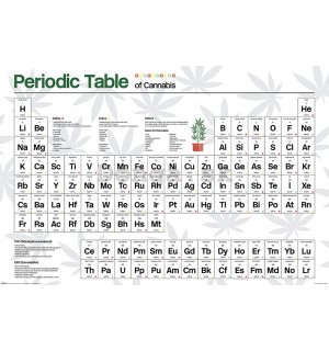 Plagát - Periodic Table (Cannabis) 