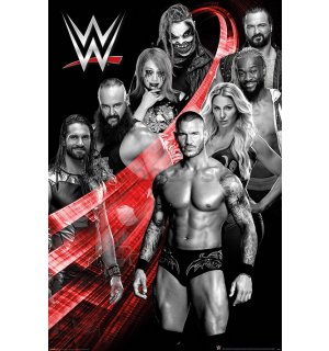 Plagát - WWE (Superstars Swoosh) 
