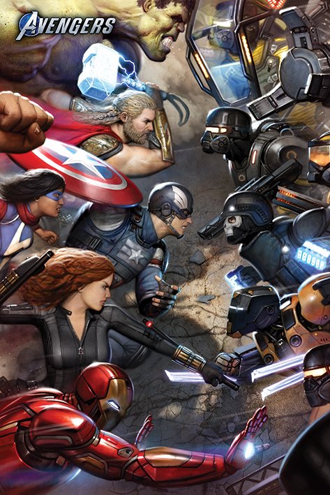 Plagát - Avengers Gamerverse (Face Off)