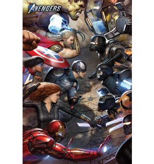 Plagát - Avengers Gamerverse (Face Off)