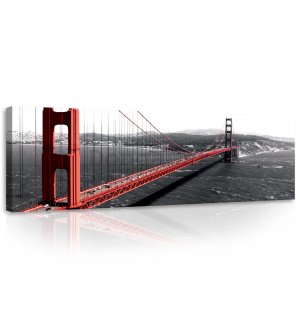 Obraz na plátne: Golden Gate Bridge (1) - 145x45 cm