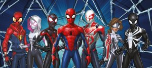 Fototapeta vliesová: Spiderman Spider-Verse (1) - 202x90 cm
