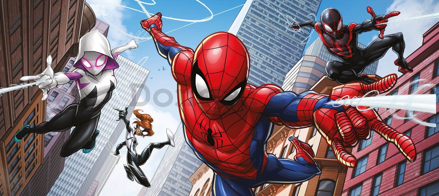 Fototapeta vliesová: Spiderman Spider-Verse (2) - 202x90 cm