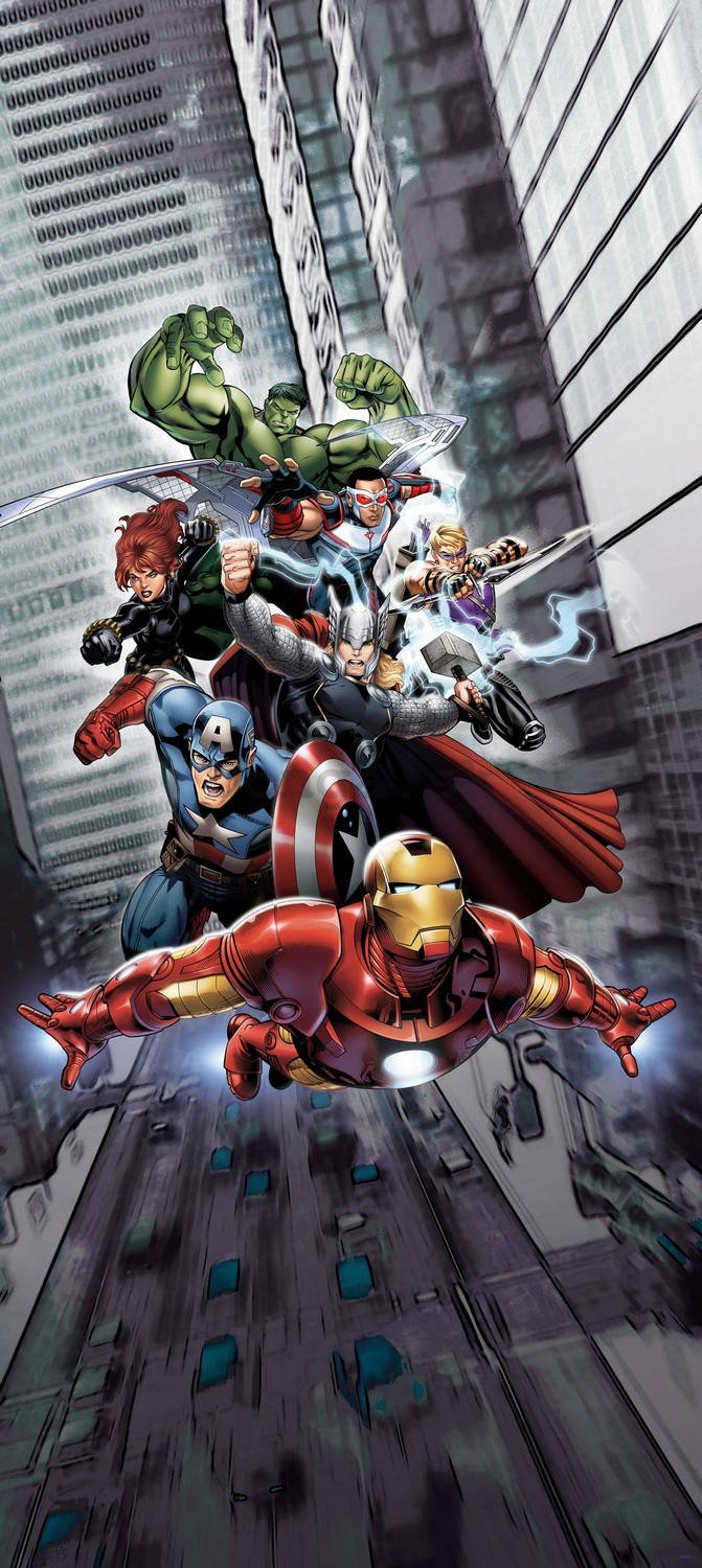 Fototapeta vliesová: Avengers (8) - 90x202 cm