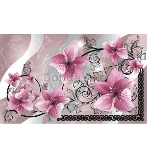 Fototapeta: Ružové kvety - 368x254 cm