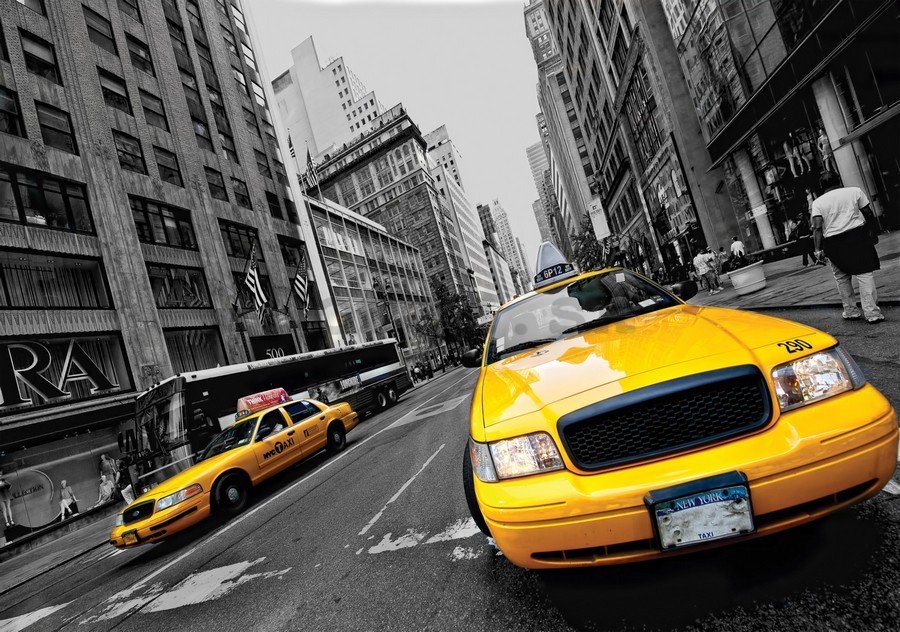 Obraz na plátne: Manhattan Taxi (2) - 75x100 cm