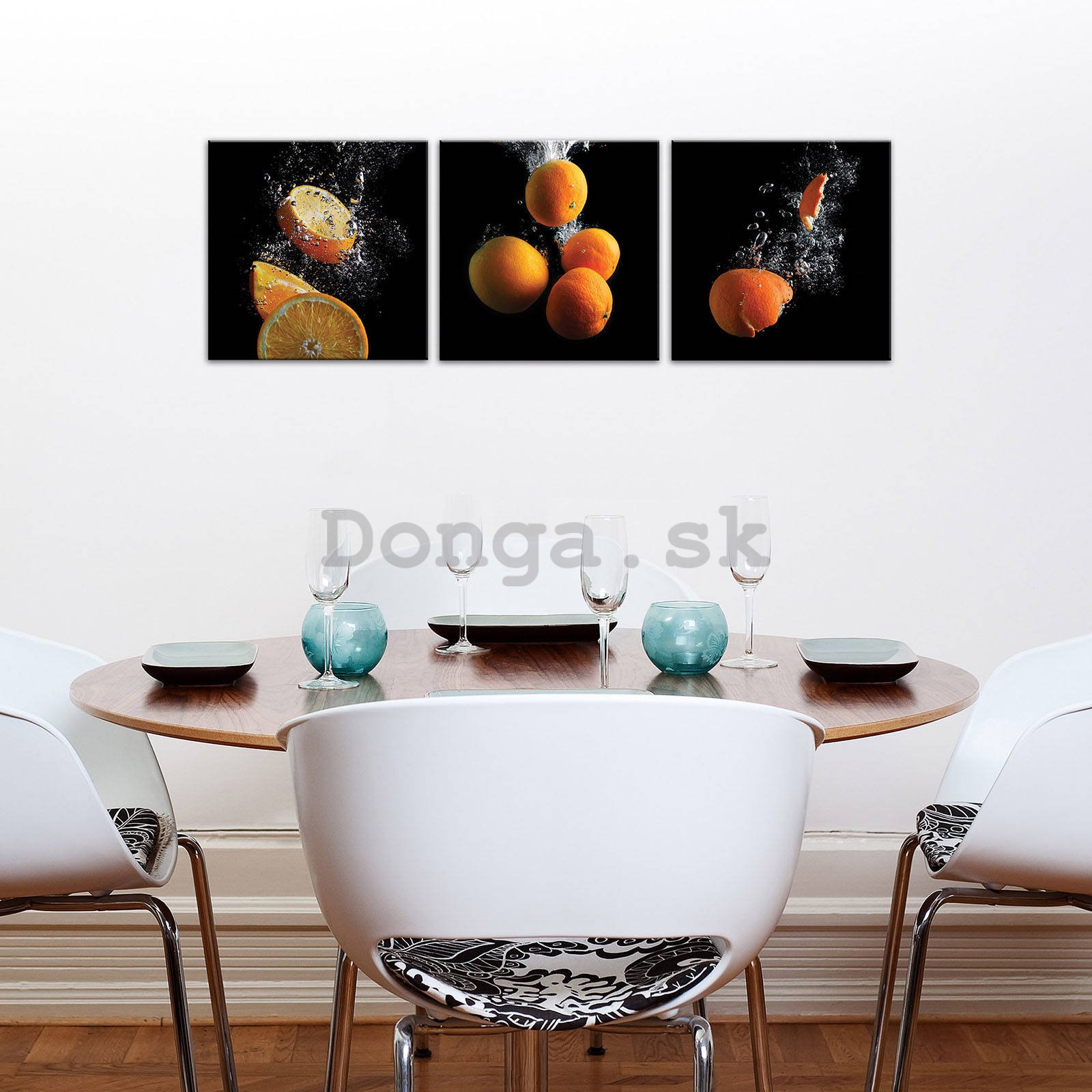 Obraz na plátne: Pomaranče (2) - set 3ks 25x25cm
