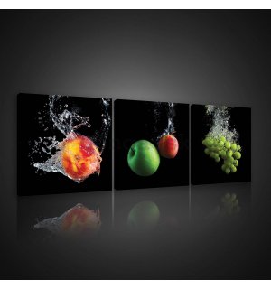 Obraz na plátne: Ovocie (1) - set 3ks 25x25cm