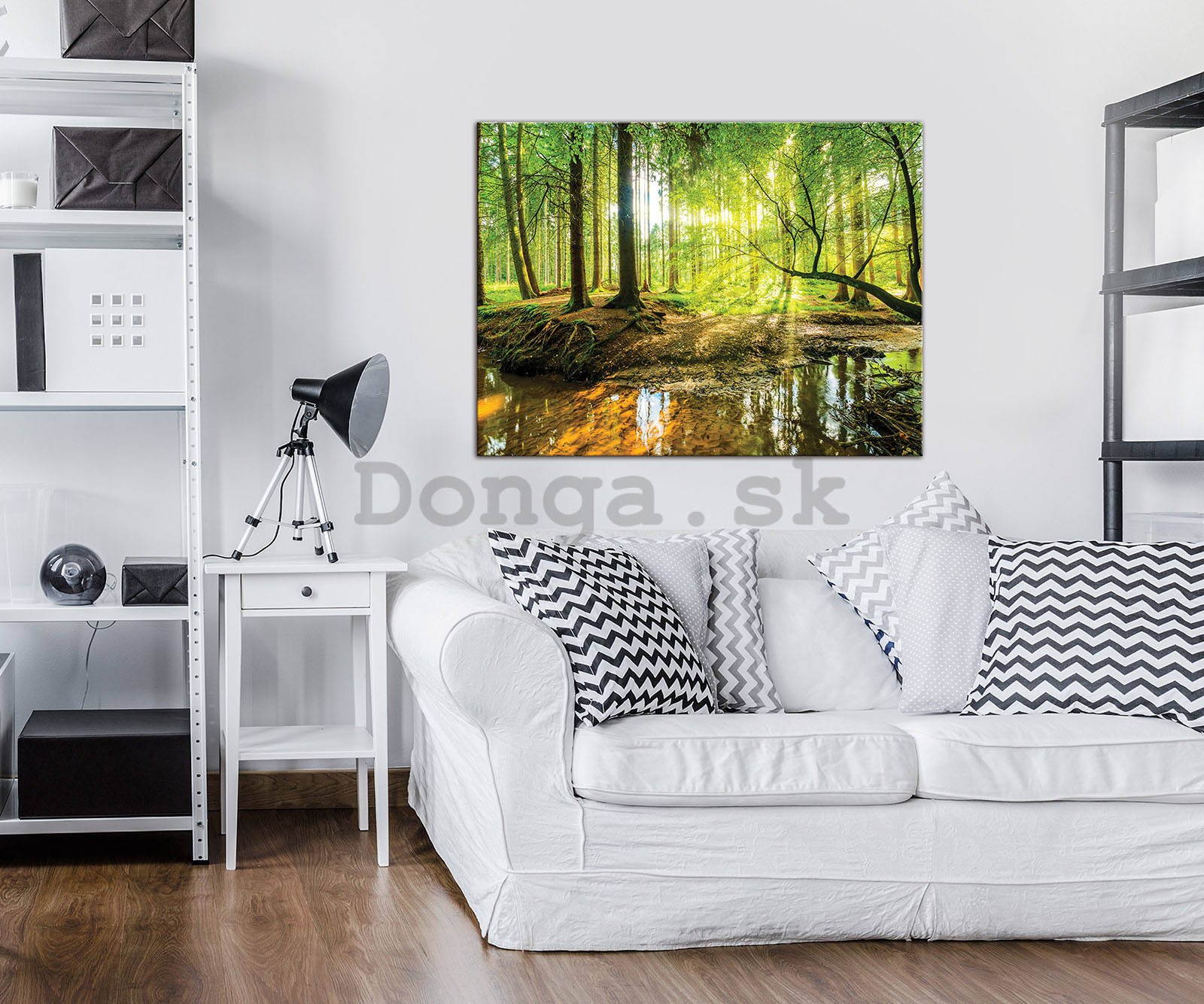 Obraz na plátne: Lužný les - 80x60 cm