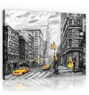 Obraz na plátne: New York (maľovaný) - 80x60 cm