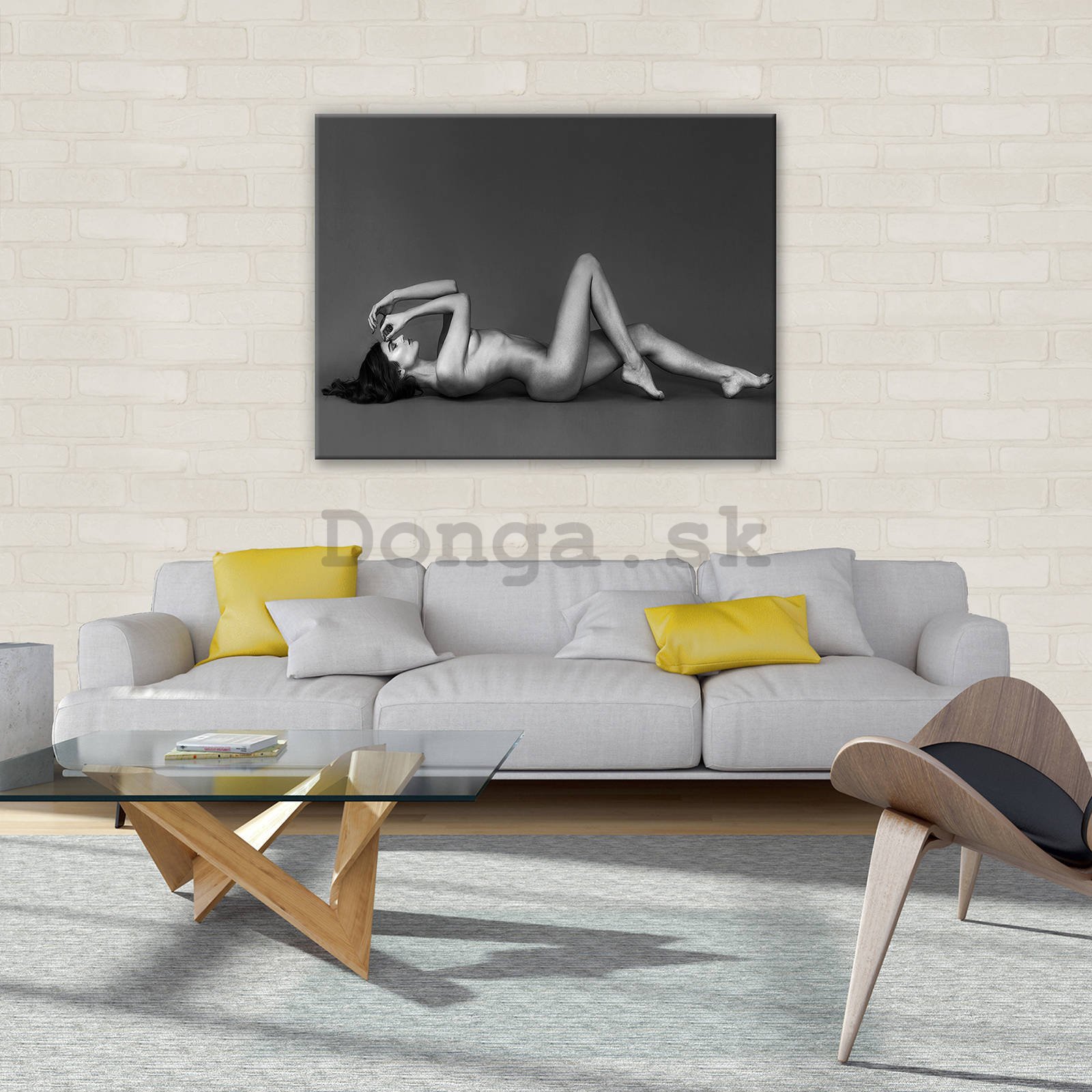 Obraz na plátne: Erotická póza (1) - 80x60 cm