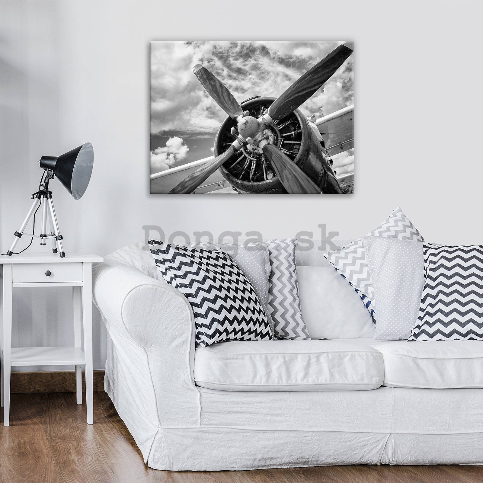 Obraz na plátne: Detail lietadla - 80x60 cm