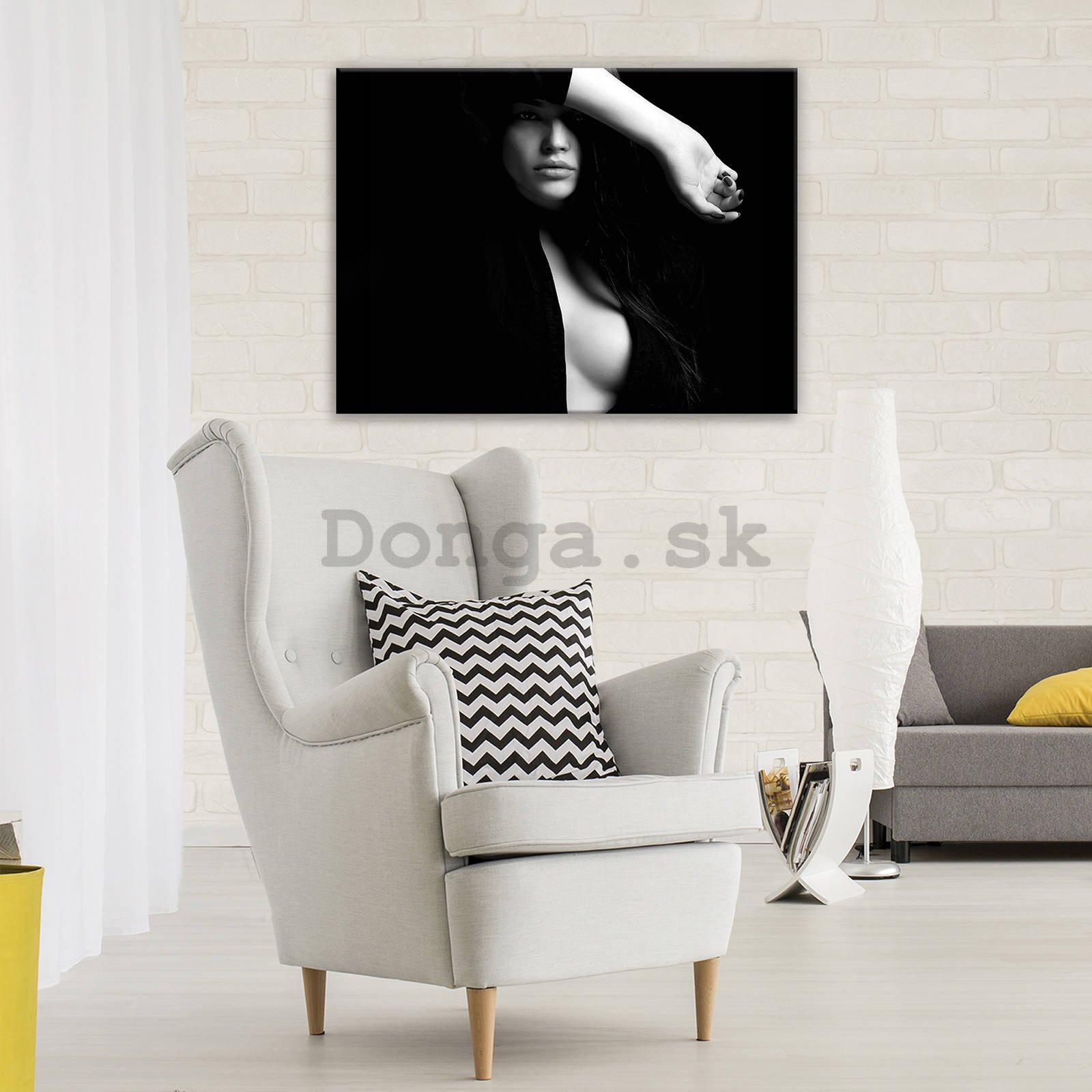 Obraz na plátne: Tajomná žena (3) - 80x60 cm