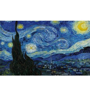 Fototapeta vliesová: Vincent Van Gogh, Hviezdna noc - 152,5x104 cm