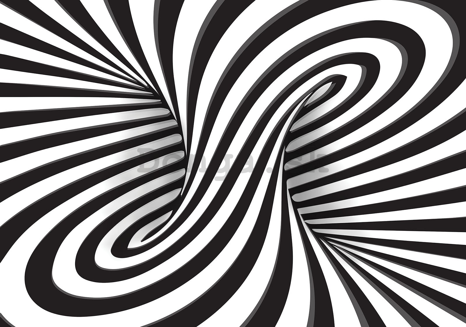 Fototapeta: Pruhovaná ilúzie (1) - 254x92 cm