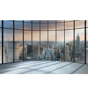 Fototapeta vliesová: Pohľad z okna na New York - 208x146 cm