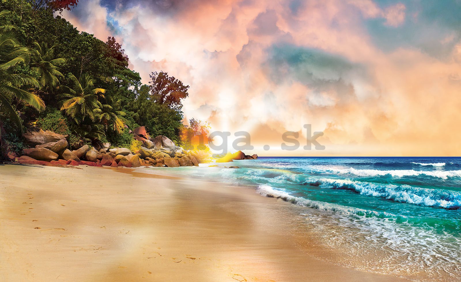 Fototapeta: Raj na pláži (2) - 368x254 cm