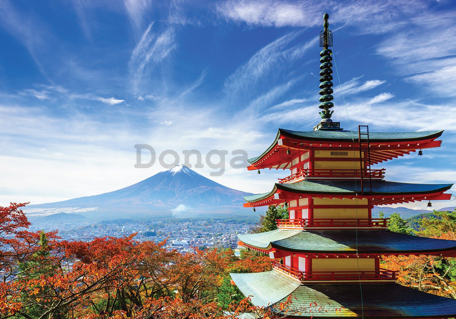 Fototapeta vliesová: Chureito Pagoda - 300x210 cm