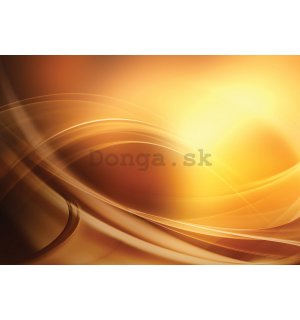 Fototapeta vliesová: Oranžová abstrakce - 400x280 cm