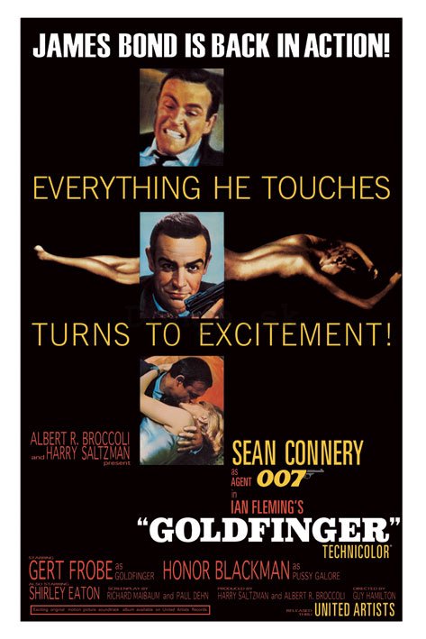 Plagát - James Bond Goldfinger (excitment)