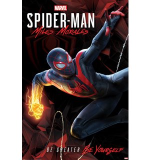 Plagát - Spider-Man Miles Morales (Cybernetic Swing)