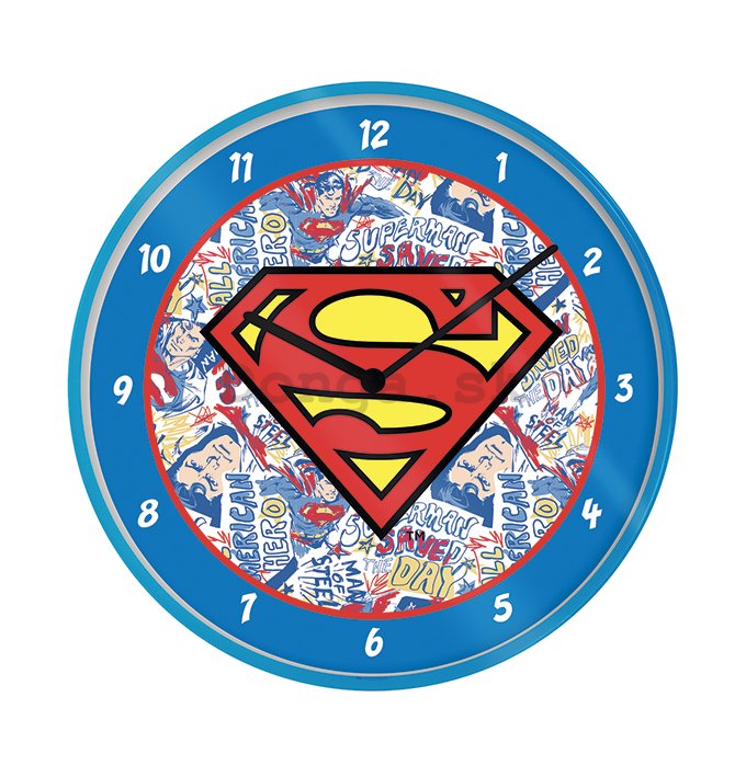 Nástenné hodiny - Superman (logo)