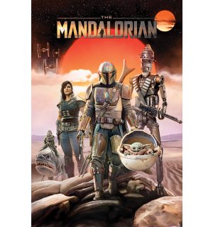 Plagát - Star Wars The Mandalorian (Group)