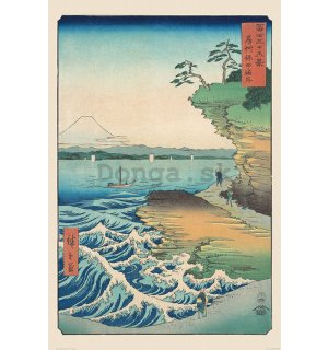 Plagát - Hiroshige, Seashore At Hoda