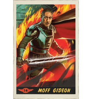 Plagát - Star Wars The Mandalorian (Moff Gideon Card)