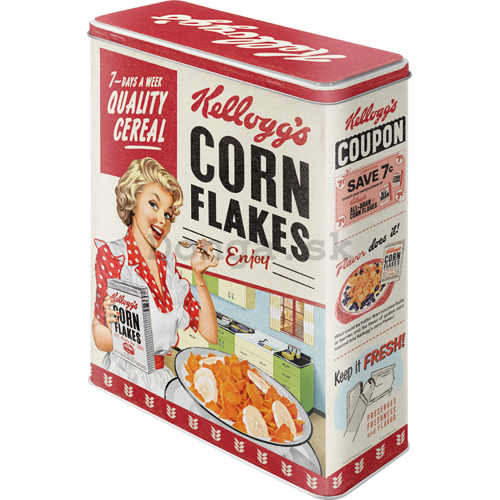Plechová dóza XL - Kellogg's (Corn Flakes Quality Cereal)