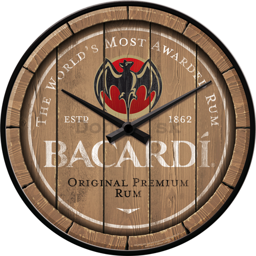 Nástenné hodiny - Bacardi (logo)
