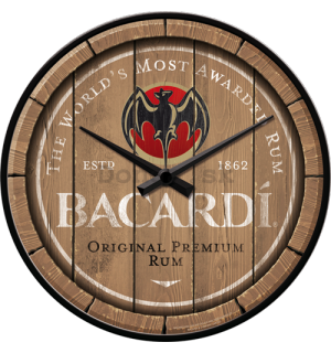 Nástenné hodiny - Bacardi (logo)