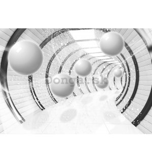 Fototapeta vliesová: Sféry v tunelu - 254x184 cm