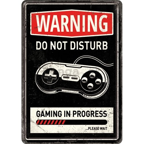 Plechová pohľadnice - Gaming in Progress