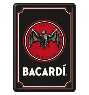 Plechová pohľadnice - Bacardi