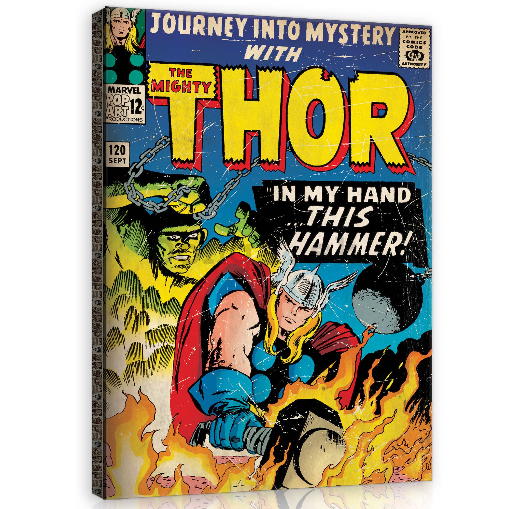 Obraz na plátne: The Mighty Thor (In My Hand This Hammer!) - 75x100 cm