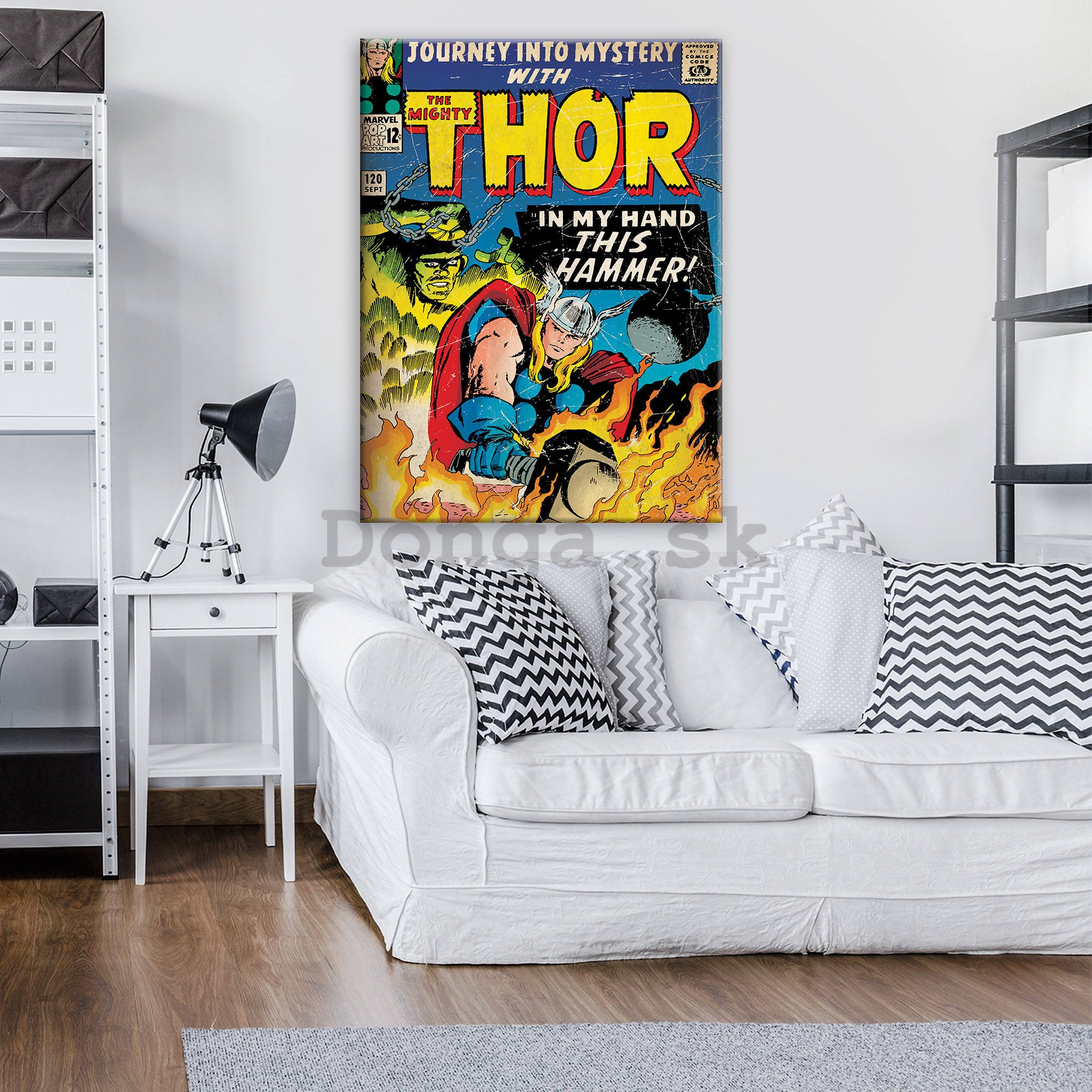 Obraz na plátne: The Mighty Thor (In My Hand This Hammer!) - 75x100 cm