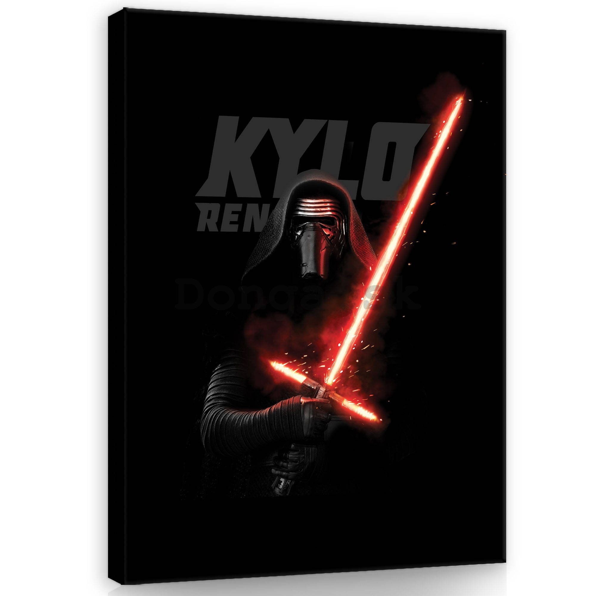 Obraz na plátne: Star Wars Kylo Ren Poster - 100x75 cm