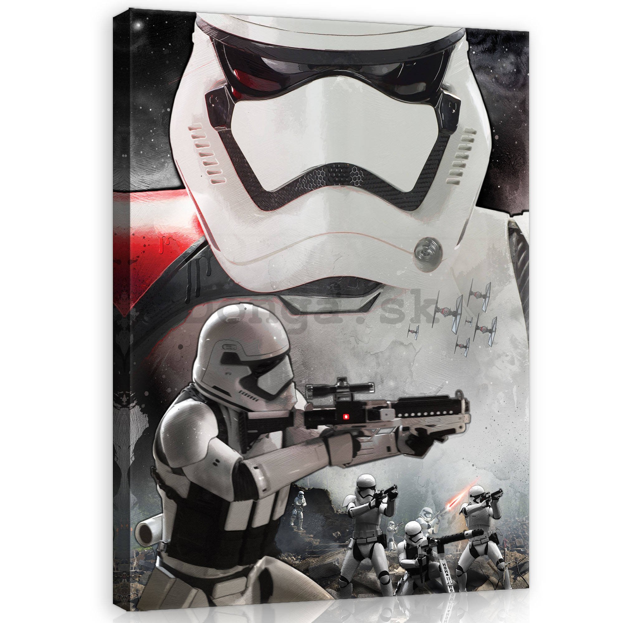 Obraz na plátne: Star Wars Stormtrooper (First Order) - 100x75 cm
