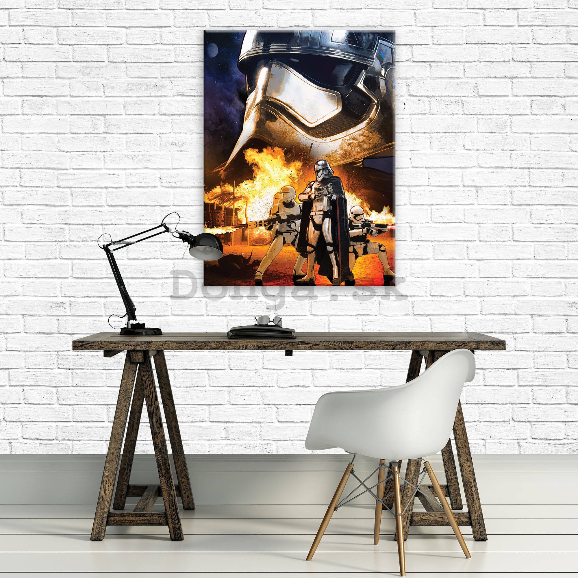 Obraz na plátne: Star Wars Captain Phasma - 100x75 cm