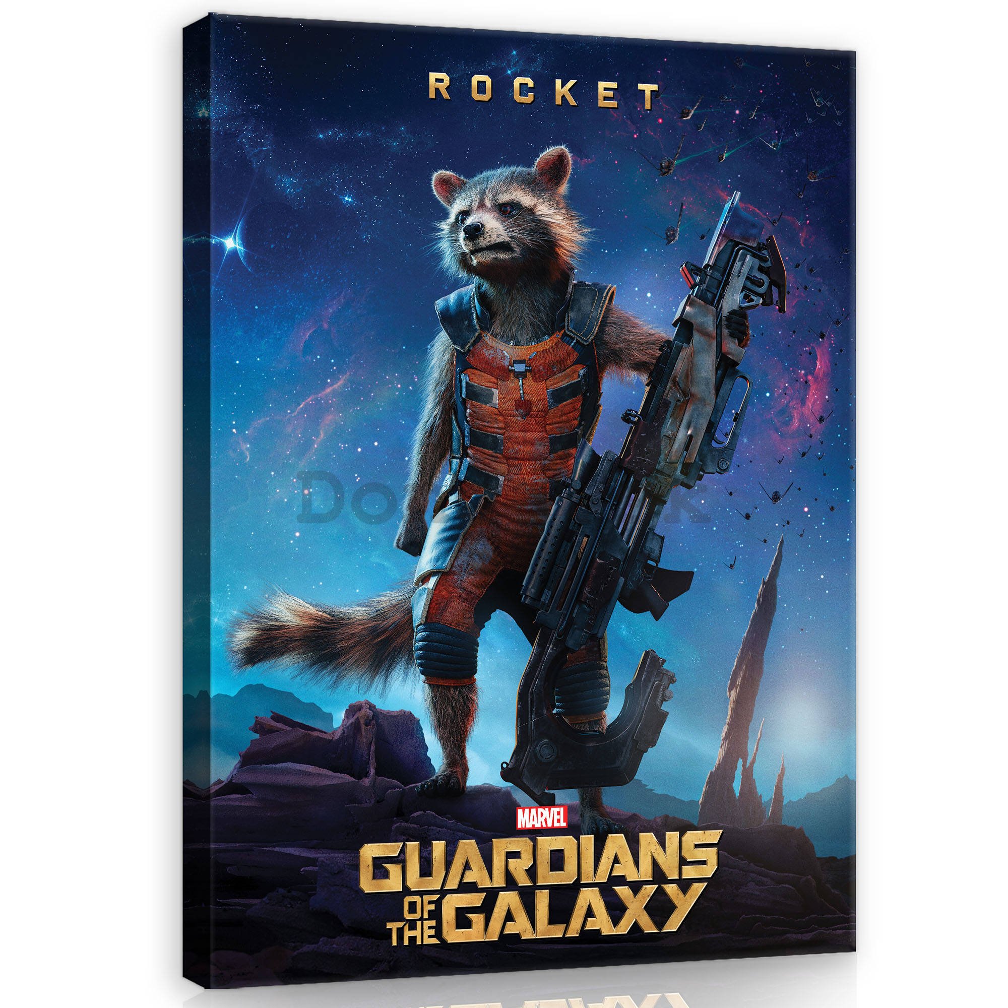 Obraz na plátne: Guardians of The Galaxy Rocket - 75x100 cm