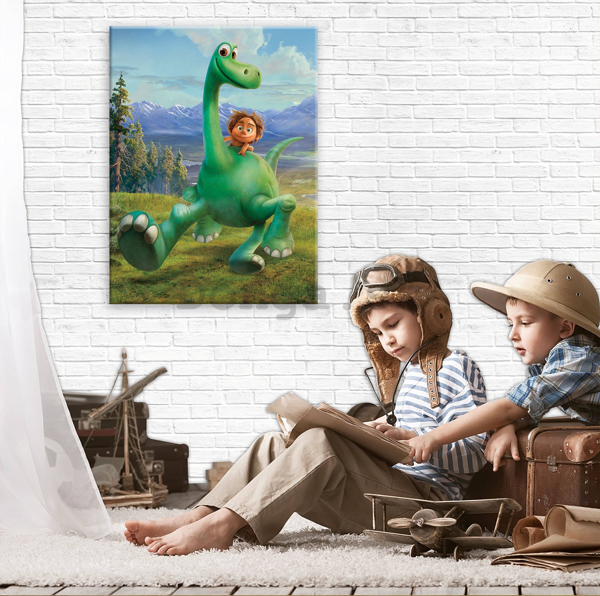 Obraz na plátne: Hodný dinosaur (2) - 75x100 cm