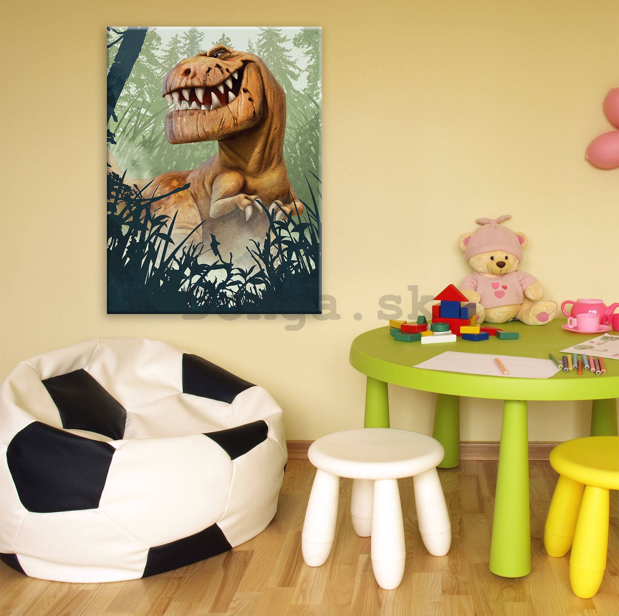 Obraz na plátne: Hodný dinosaur Butch (3) - 75x100 cm